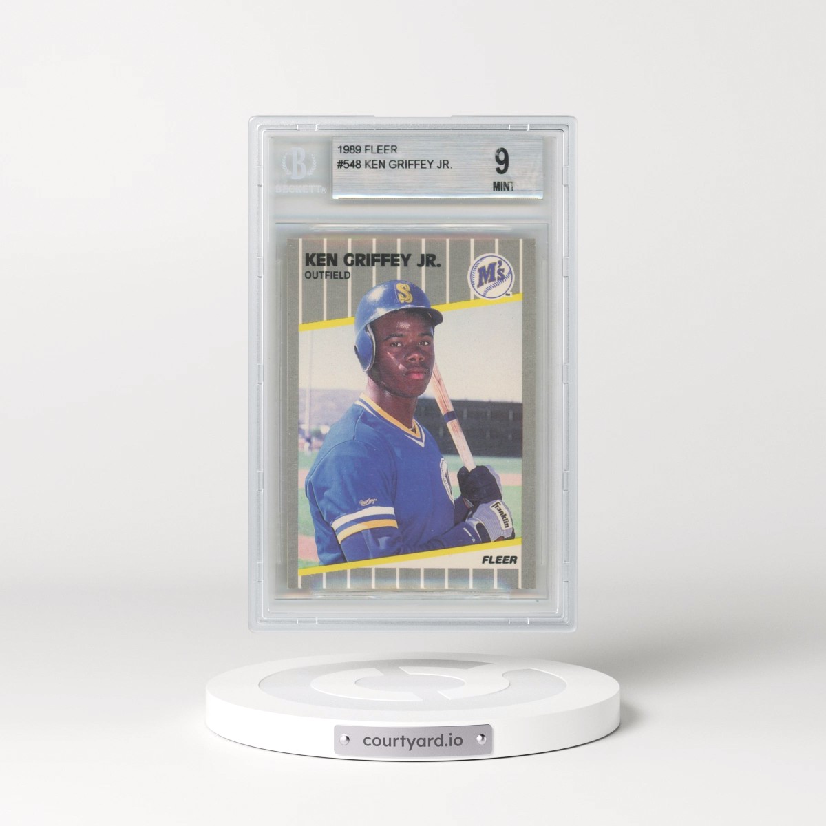 1989 Fleer #548 Ken Griffey Jr (BGS 9 MINT)