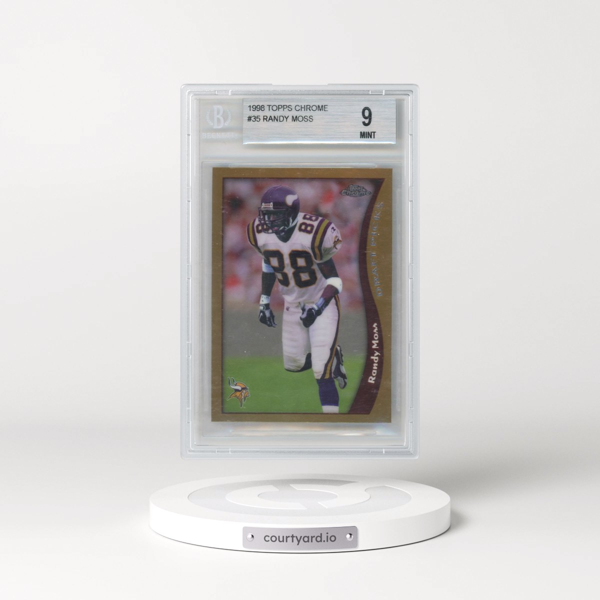1998 Topps Chrome #35 Randy Moss (BGS 9 MINT)