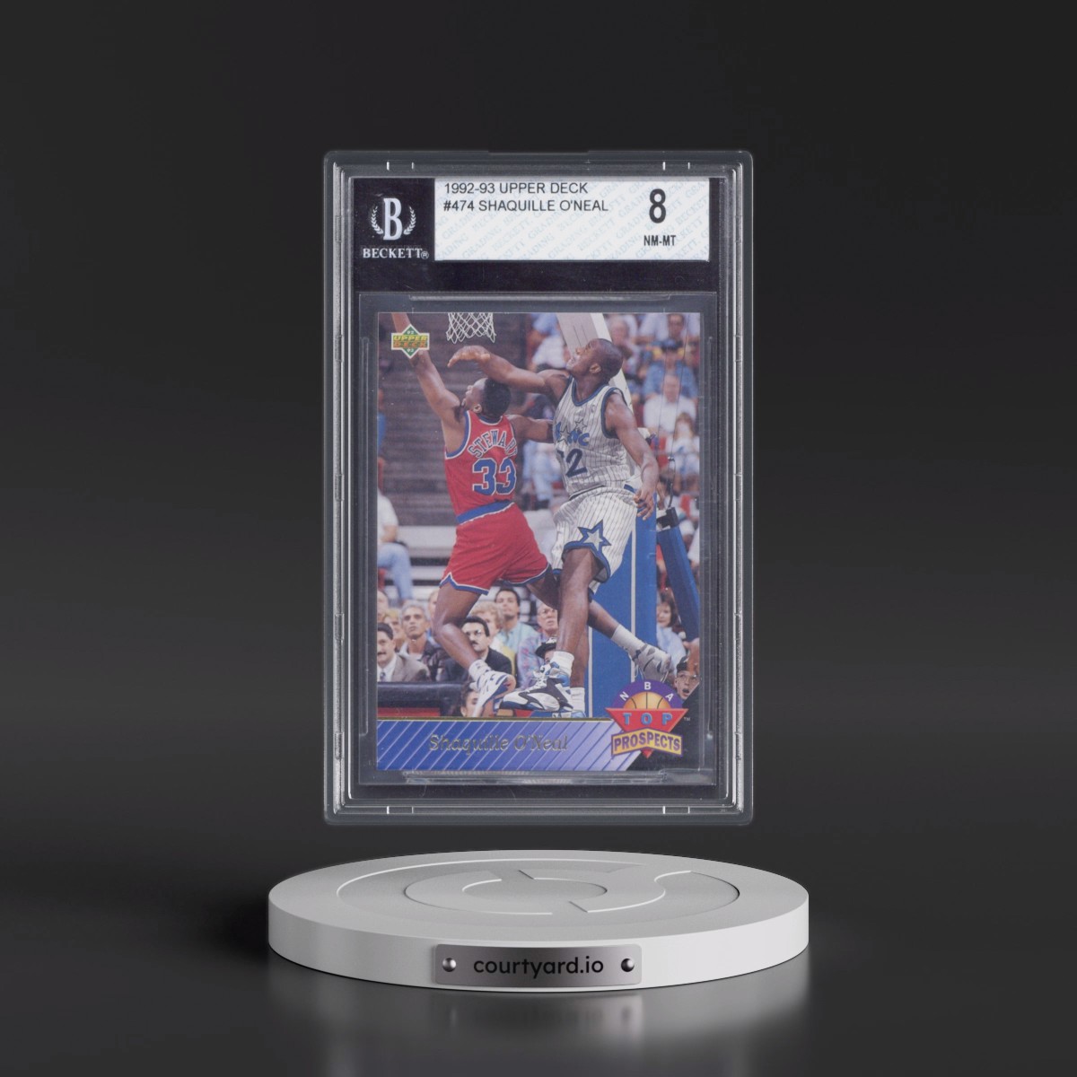 1992 Upper Deck #474 Shaquille O'Neal (BGS 8 NM-MT)