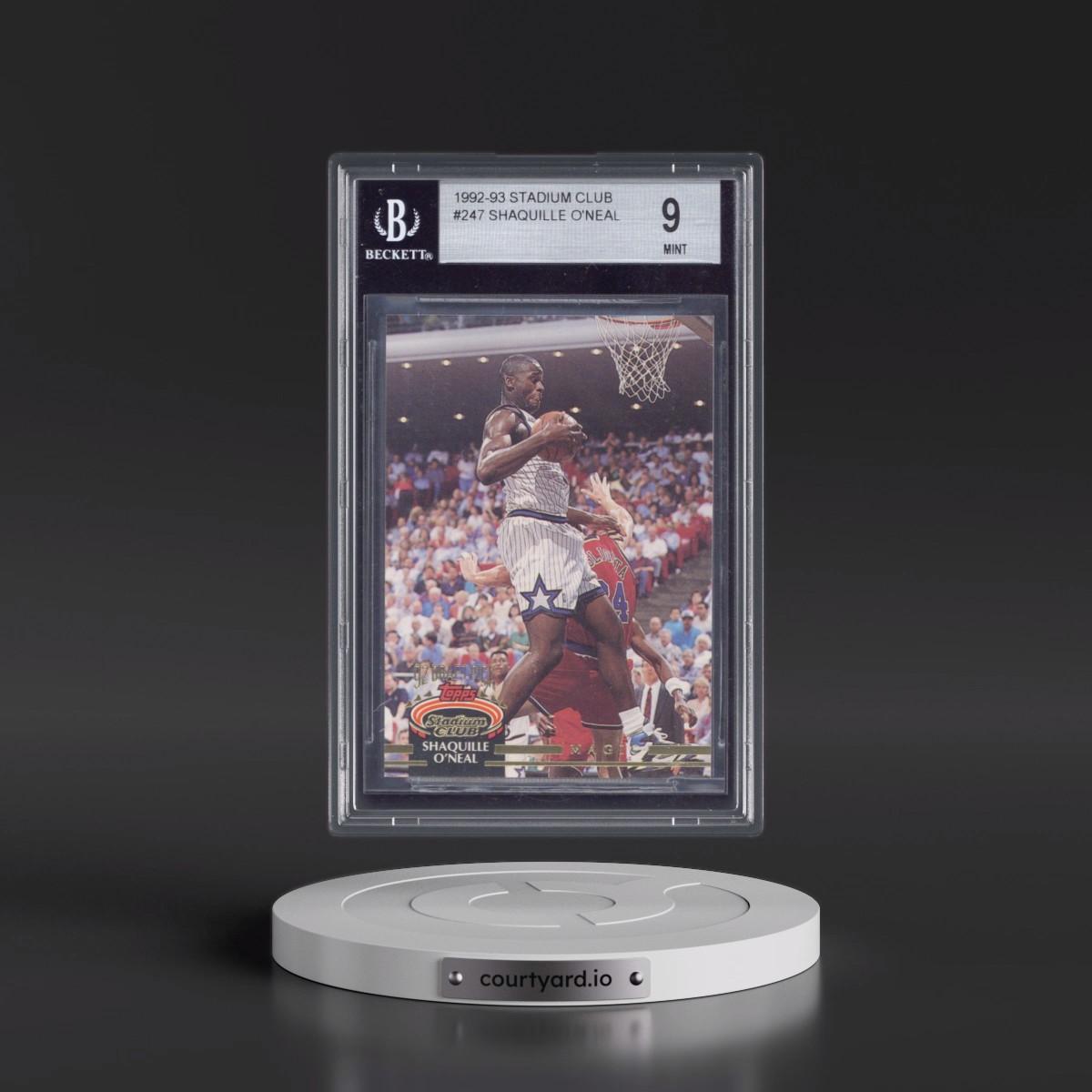 1992 Stadium Club #247 Shaquille O'Neal (BGS 9 MINT)