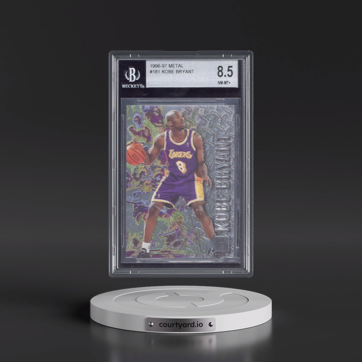 1996 Metal #181 Kobe Bryant (BGS 8.5 NM-MT+)