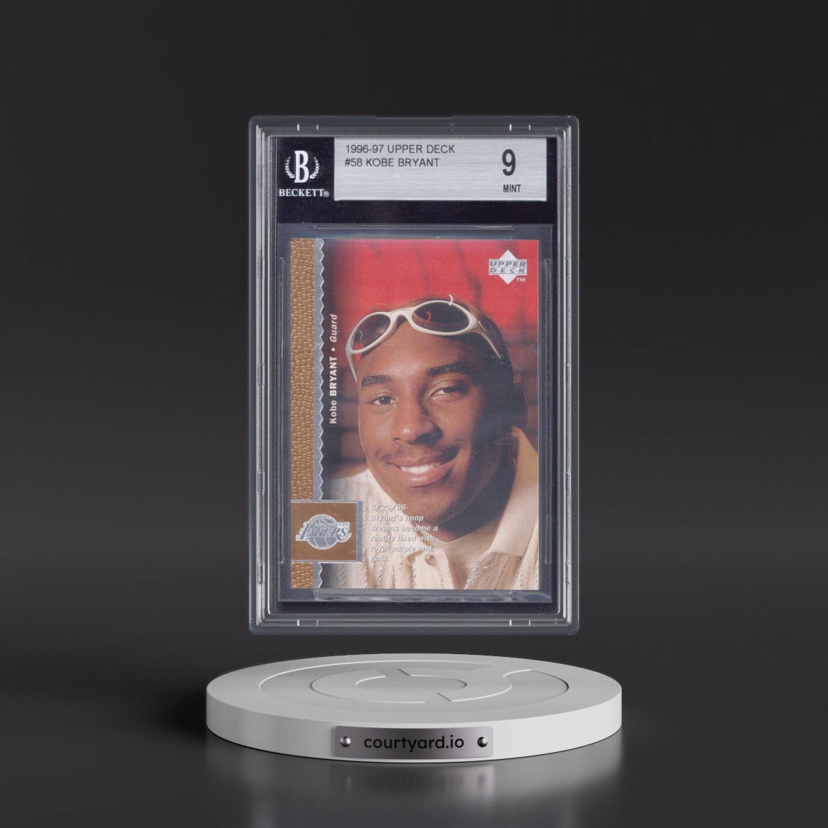 1996 Upper Deck #58 Kobe Bryant (BGS 9 MINT)