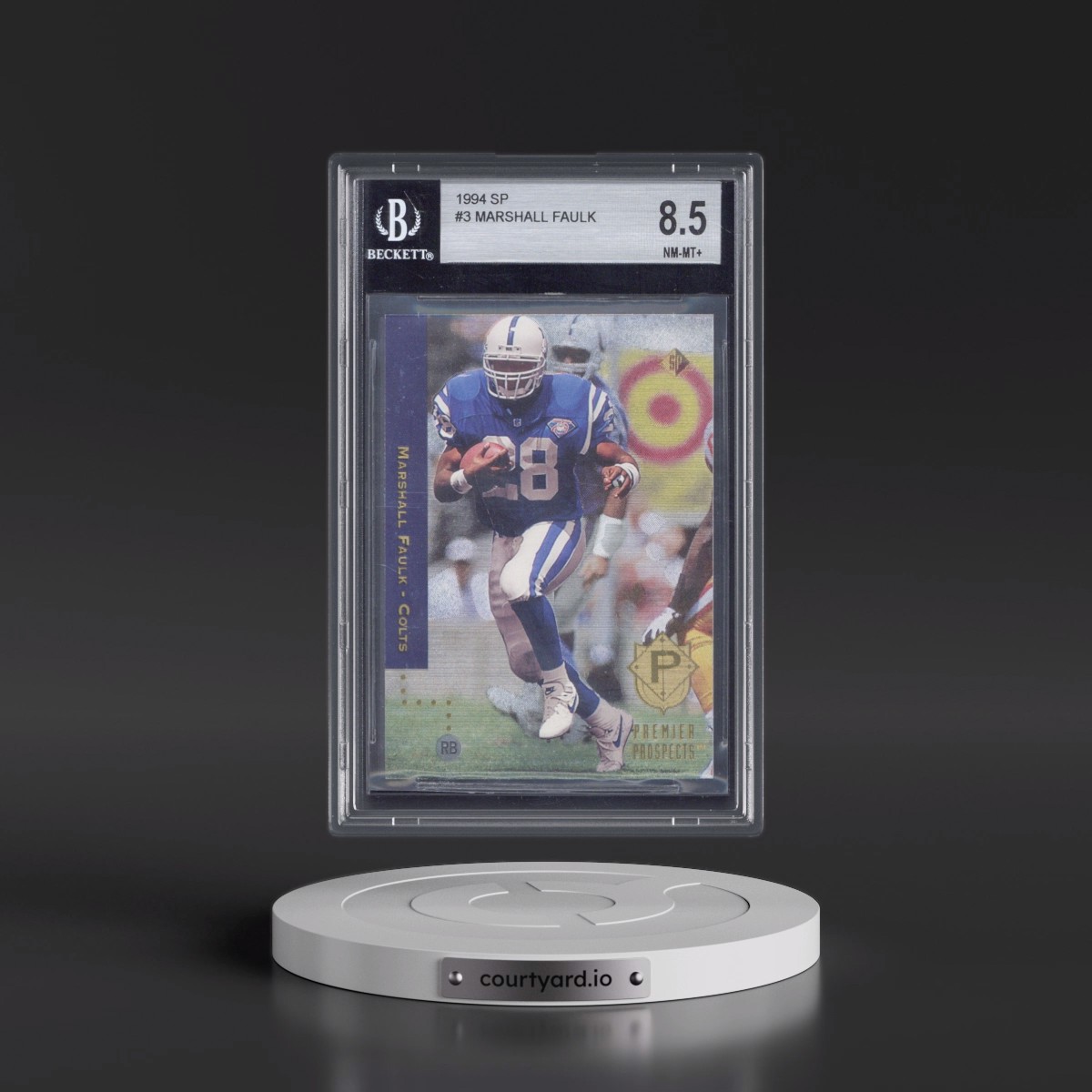 1994 SP #3 Marshall Faulk - Foil (BGS 8.5 NM-MT+)