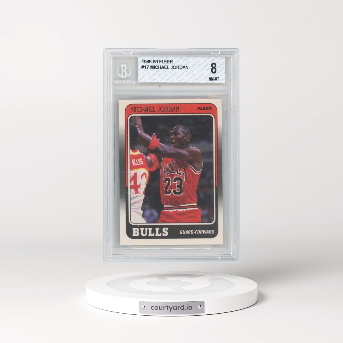 1988 Fleer Michael Jordan #17 BGS 8