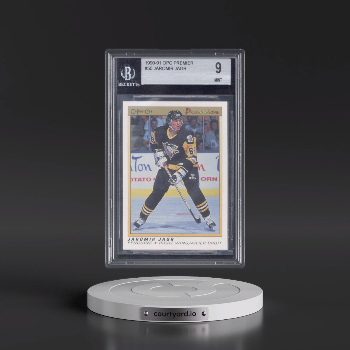 1990 O-Pee-Chee Premier #50 Jaromir Jagr (BGS 9 MINT)
