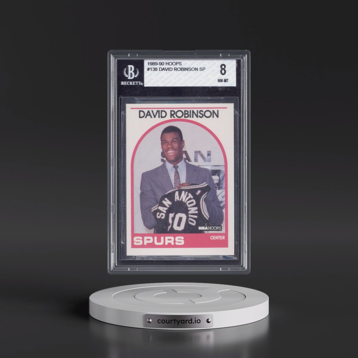 1989 Hoops #138 David Robinson (BGS 8 NM-MT)