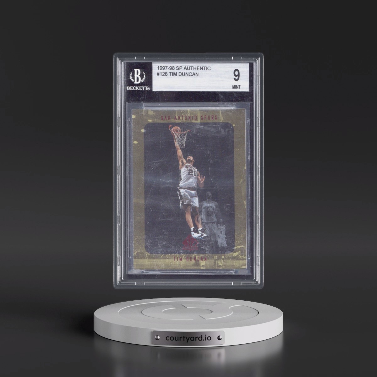 1997 SP Authentic #128 Tim Duncan (BGS 9 MINT)