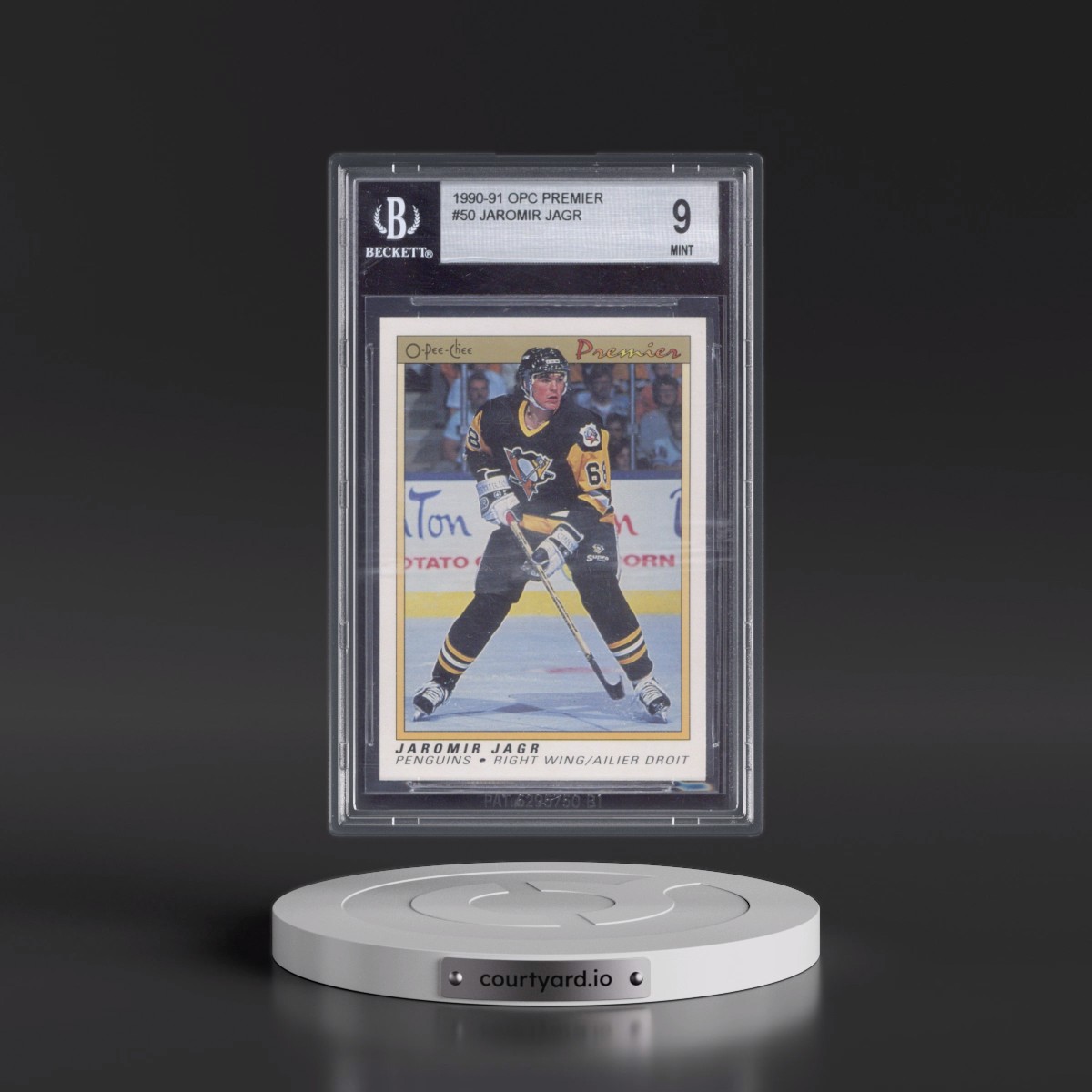 1990 O-Pee-Chee Premier #50 Jaromir Jagr (BGS 9 MINT)