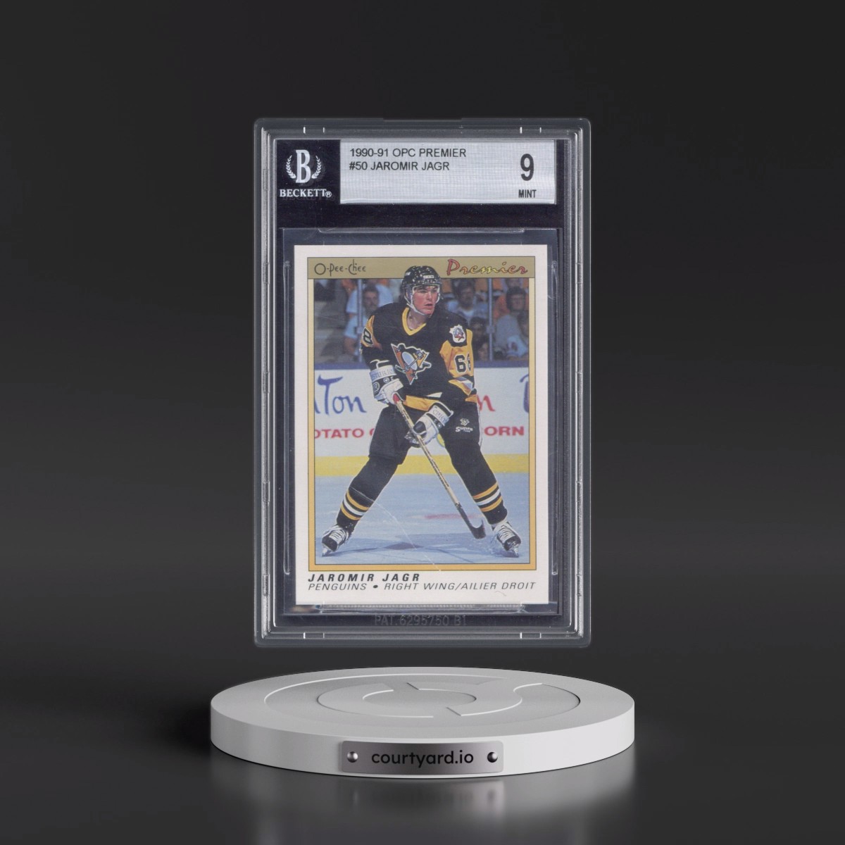 1990 O-Pee-Chee Premier #50 Jaromir Jagr (BGS 9 MINT)