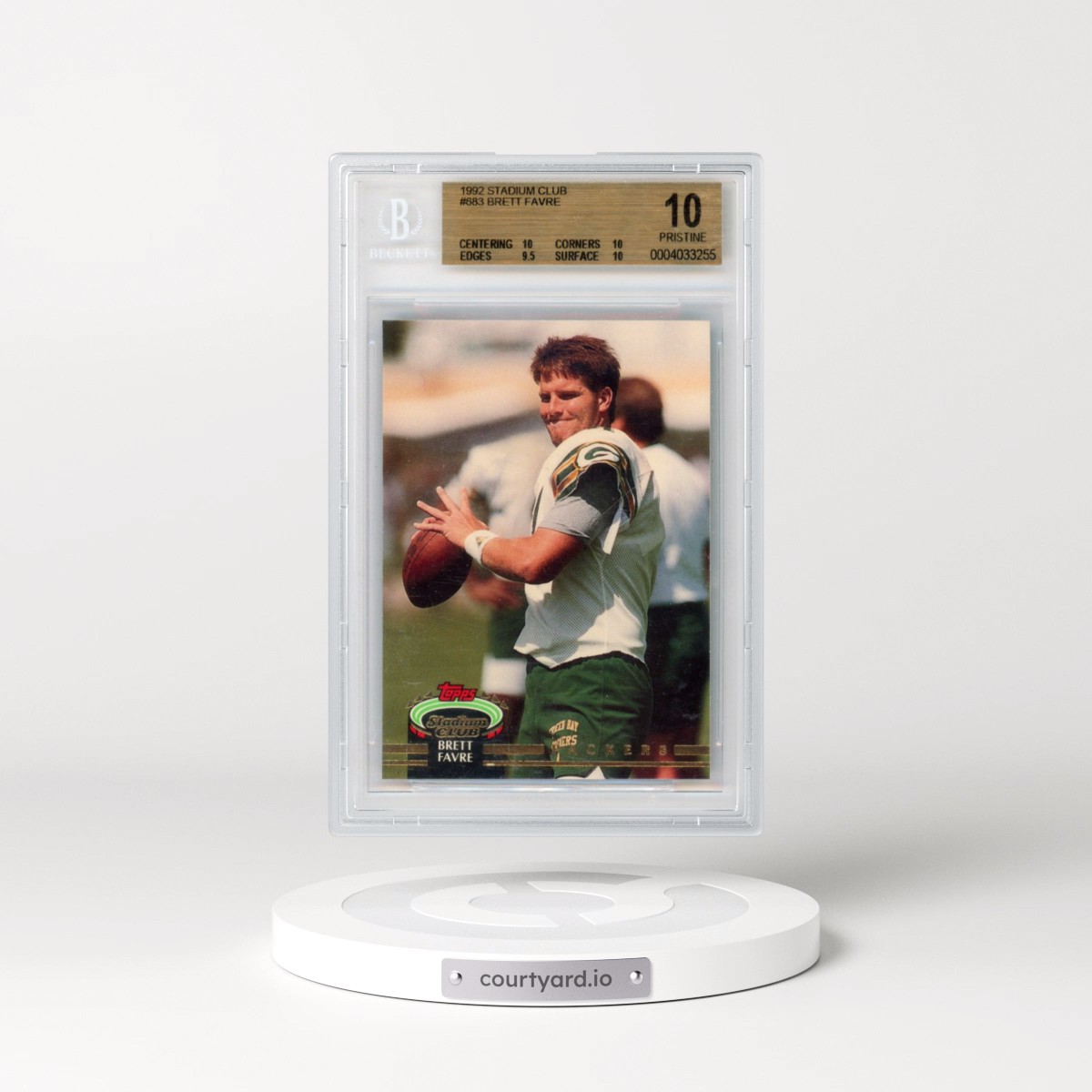 1992 Stadium Club #683 Brett Favre (BGS 10 PRISTINE)