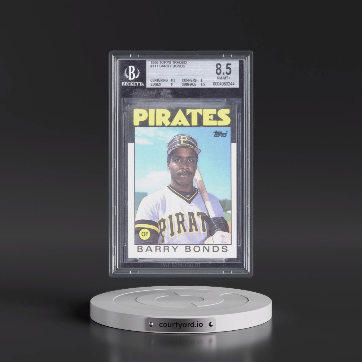 1986 Topps Traded #11T Barry Bonds (BGS 8.5 NM-MT+)