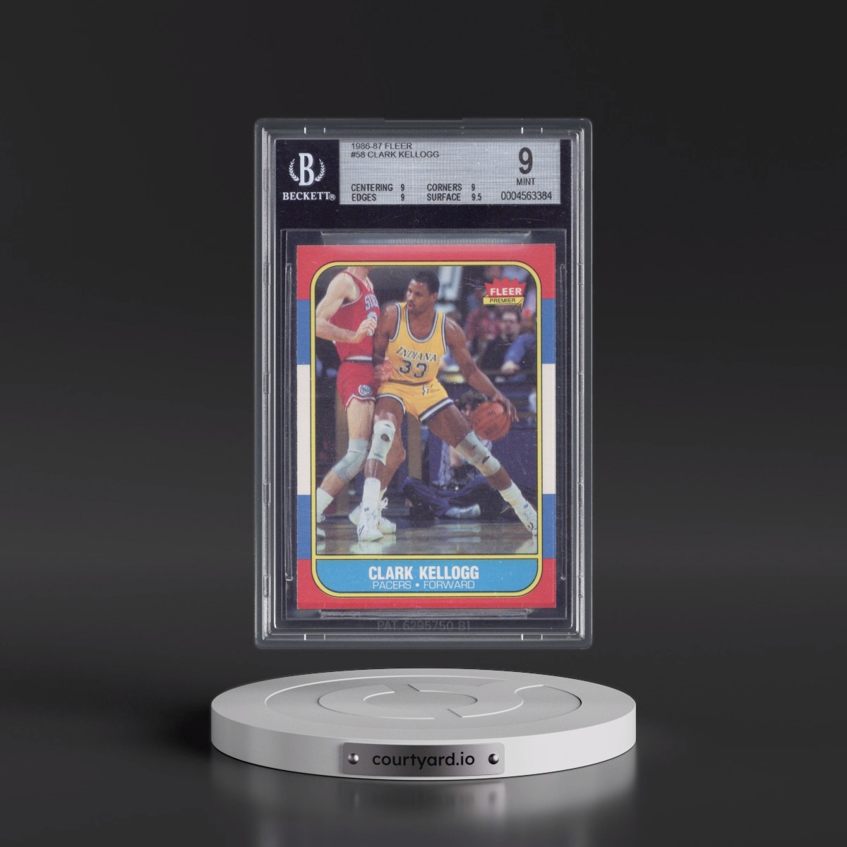 1986 Fleer Clark Kellogg #58 BGS 9