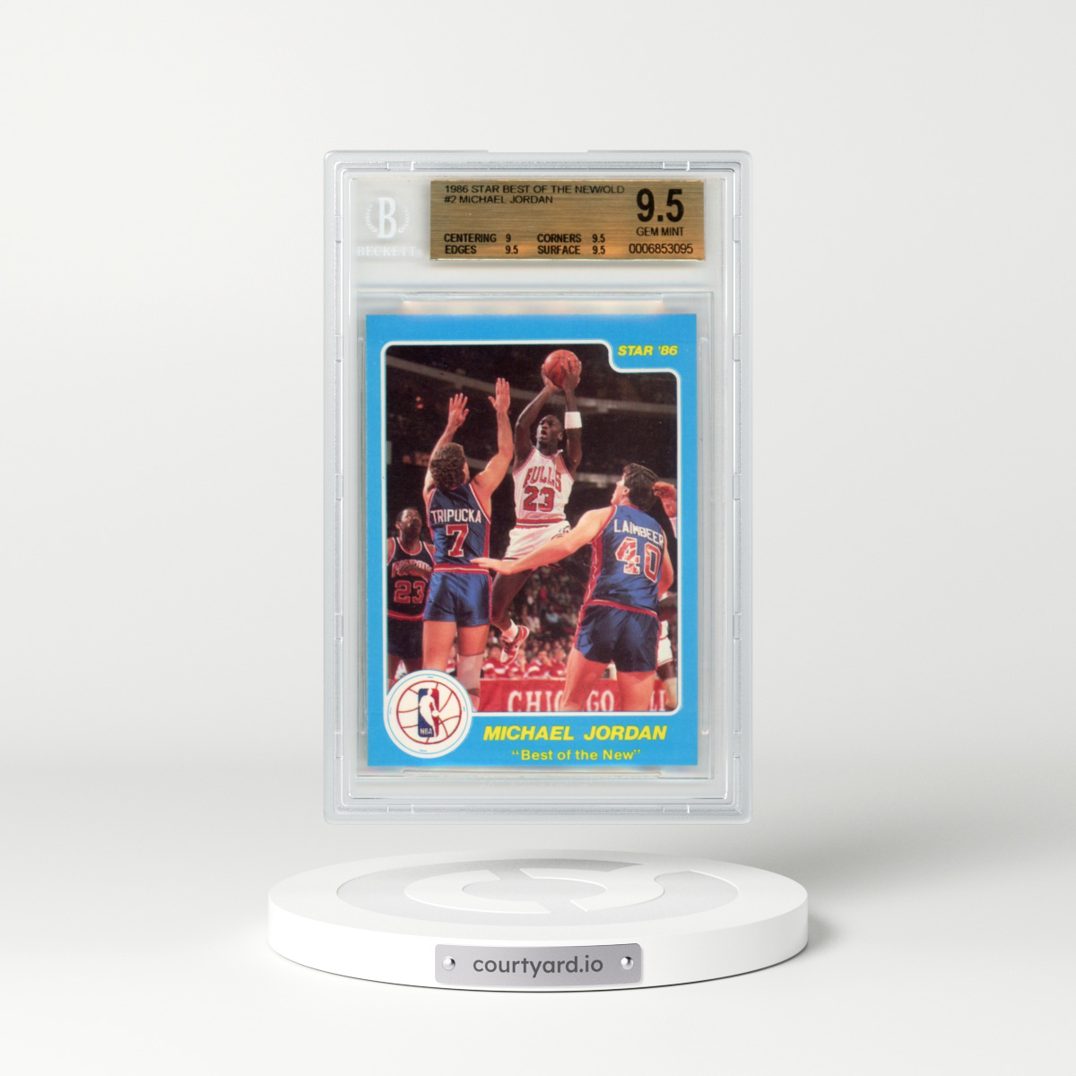 1986 Star Best of the New/Old #2 Michael Jordan (BGS 9.5 GEM MINT)
