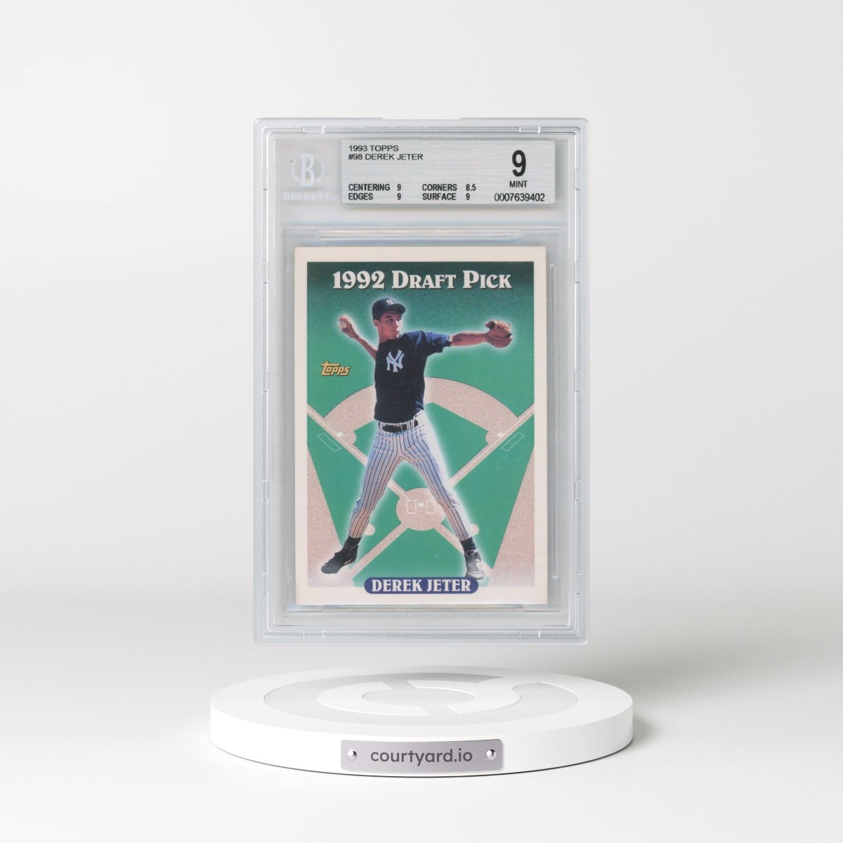 1993 Topps #98 Derek Jeter (BGS 9 MINT)