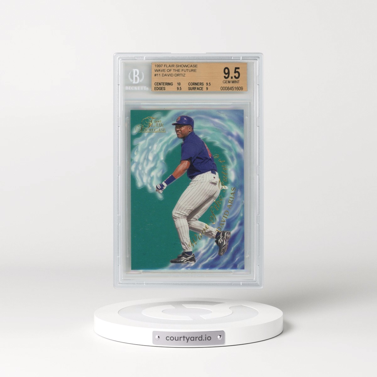 1997 Flair Showcase Wave of the Future #11 David Arias - Ortiz (BGS 9.5 GEM MINT)