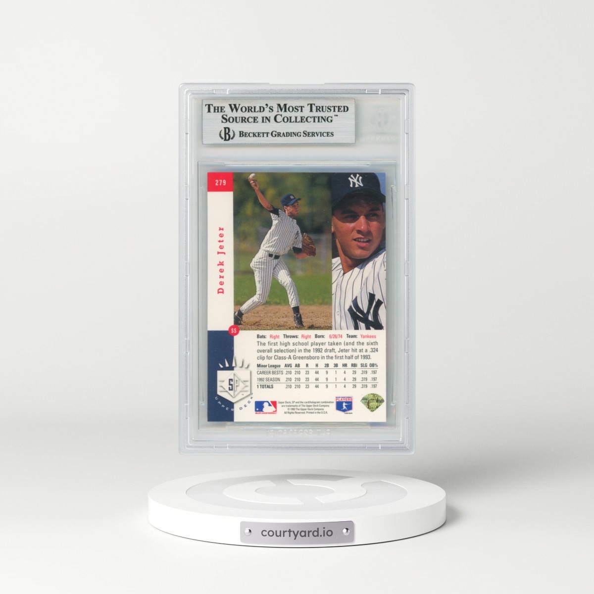1993 SP #279 Derek Jeter - Foil (BGS 9 MINT)