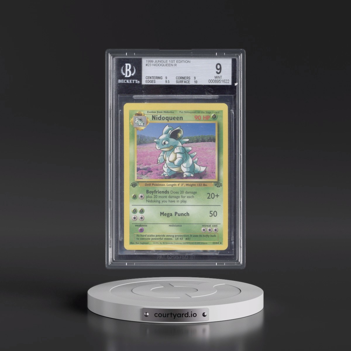 1999 Jungle #23 Nidoqueen - 1st Edition 1st Edition (BGS 9 MINT)