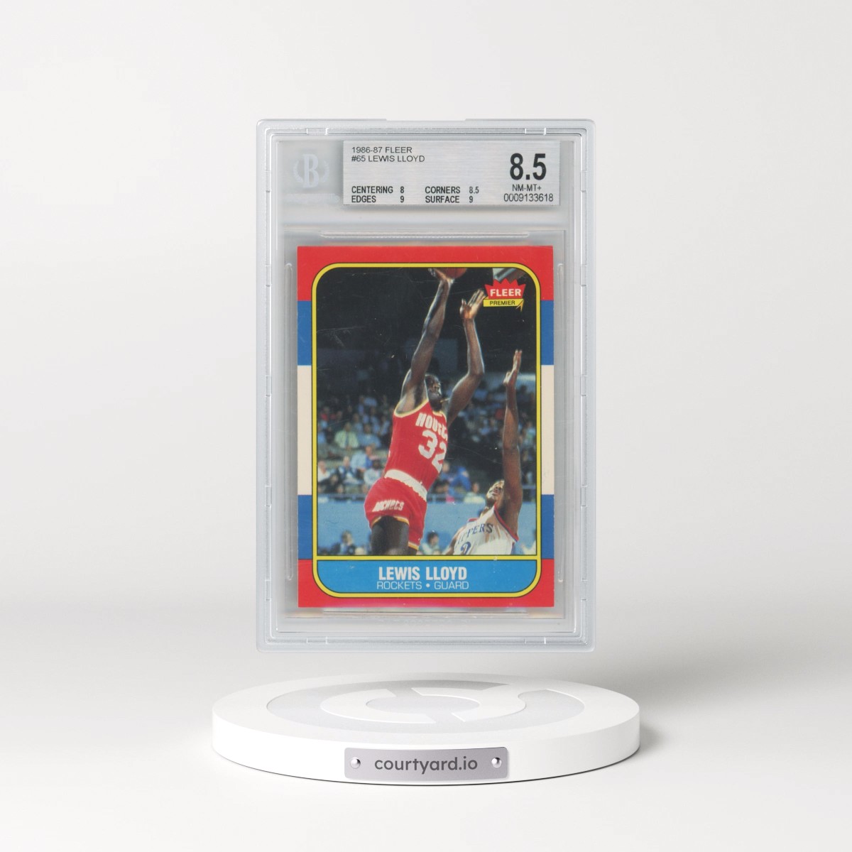1986 Fleer #65 Lewis Lloyd (BGS 8.5 NM-MT+)