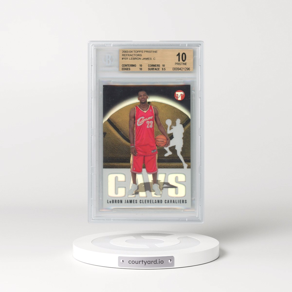 2003 Topps Pristine #101 LeBron James - Refractor (BGS 10 PRISTINE)