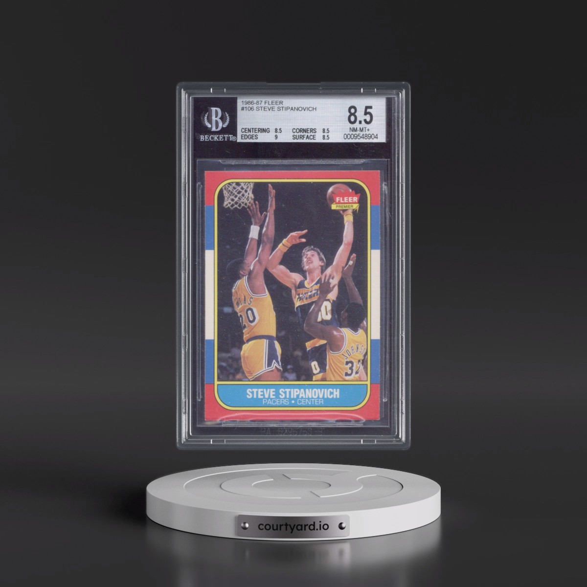1986 Fleer #106 Steve Stipanovich (BGS 8.5 NM-MT+)