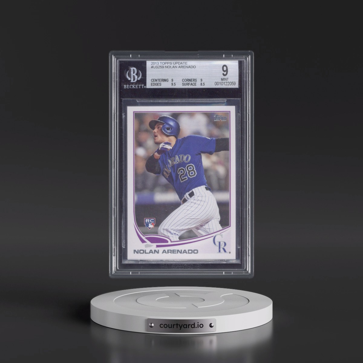 2013 Topps Update #US259 Nolan Arenado (BGS 9 MINT)