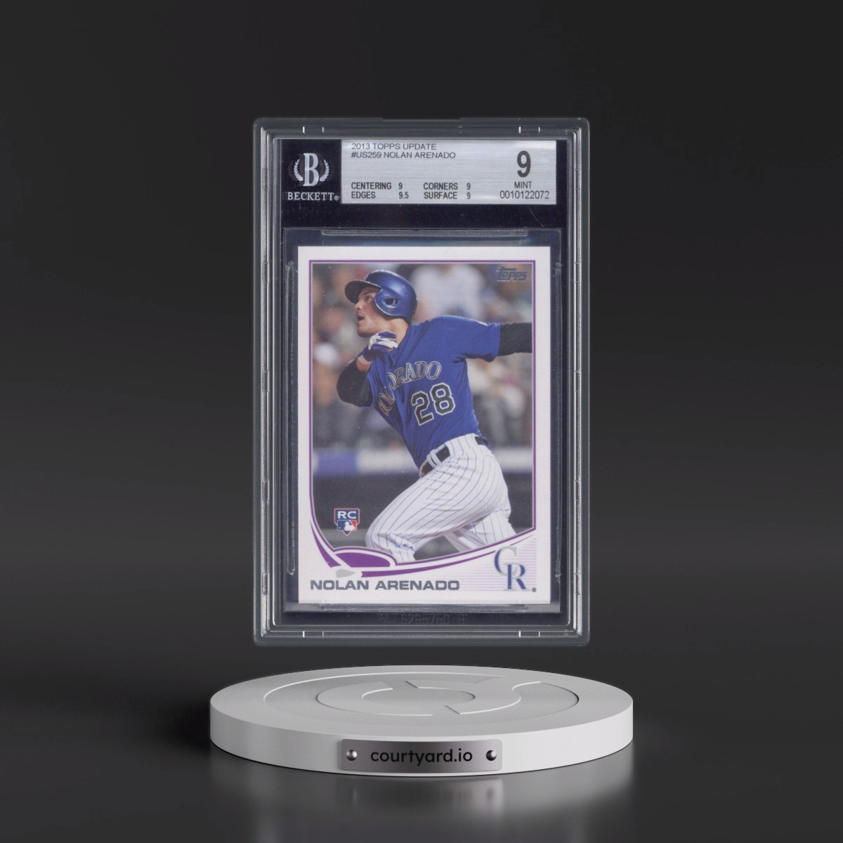 2013 Topps Update #US259 Nolan Arenado (BGS 9 MINT)