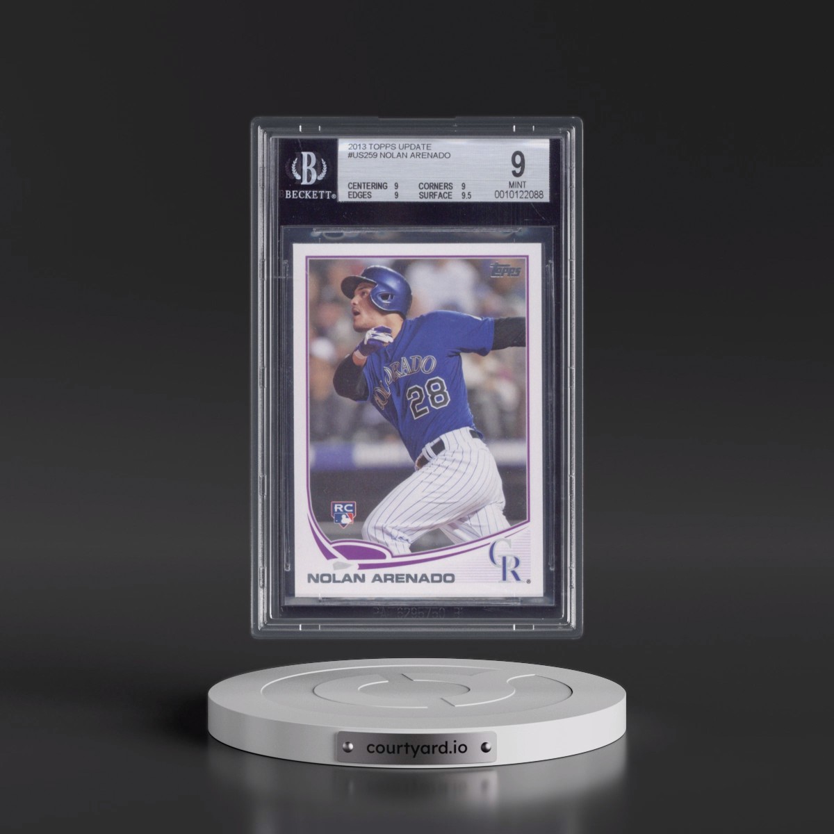 2013 Topps Update #US259 Nolan Arenado (BGS 9 MINT)