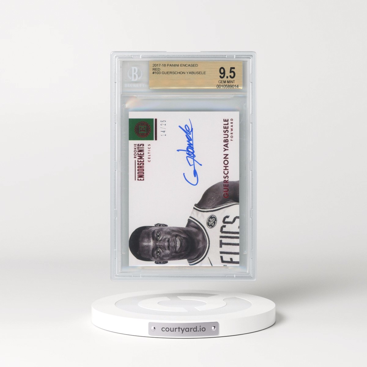 2017 Panini Encased Red #103 Guerschon Yabusele (BGS 9.5 GEM MINT)