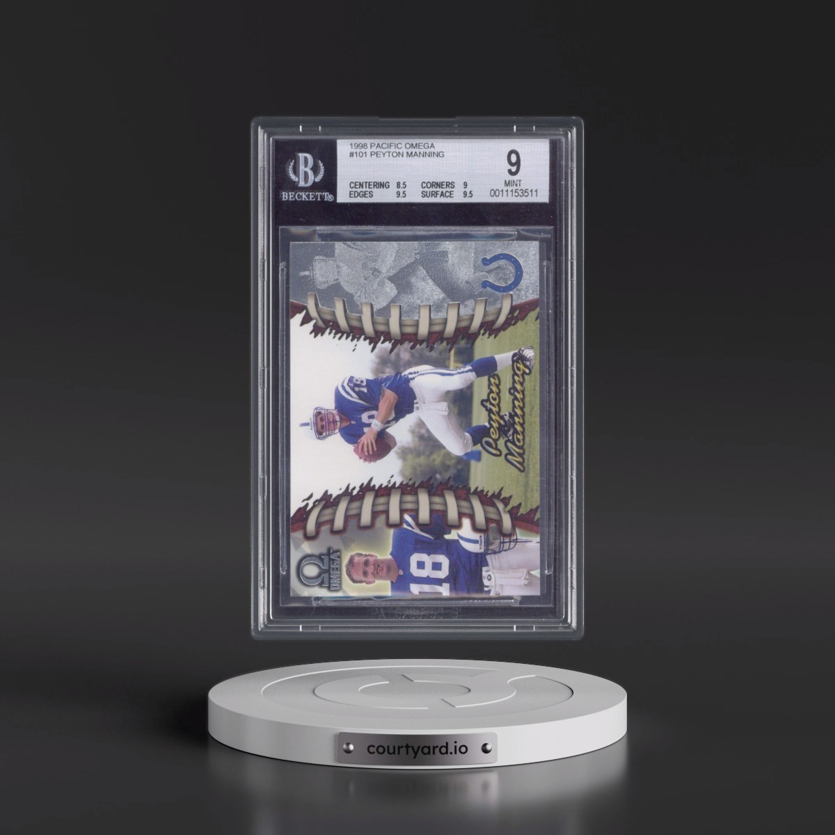 1998 Pacific Omega #101 Peyton Manning (BGS 9 MINT)