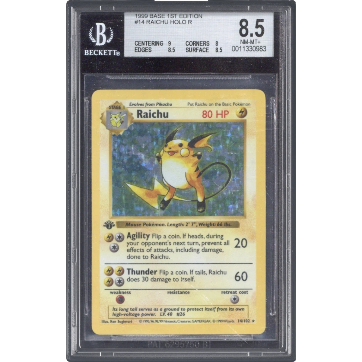 Raichu card artwork
