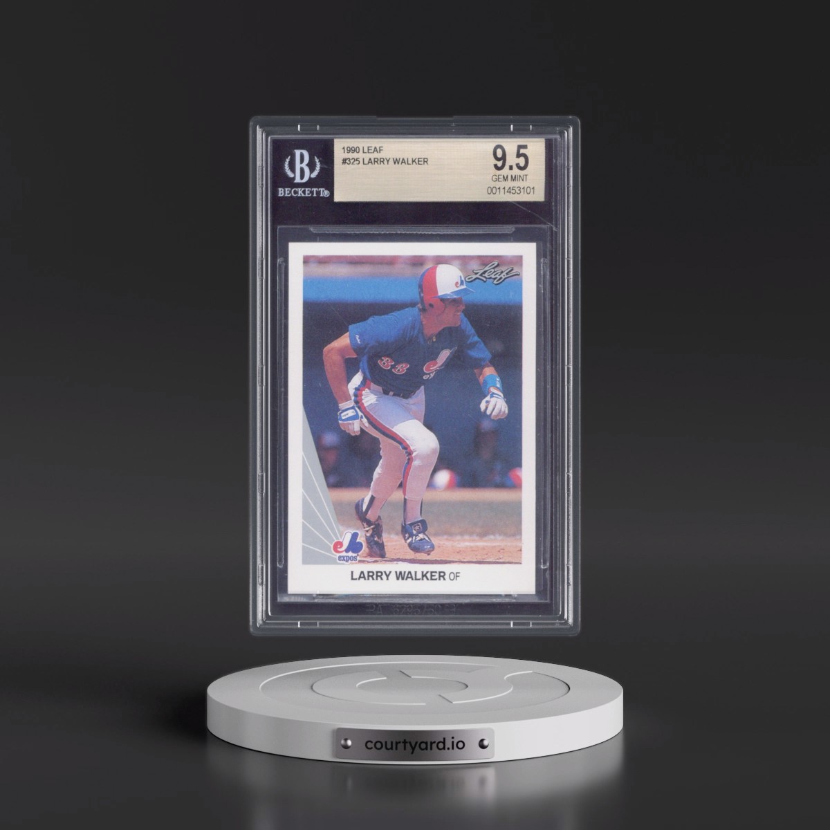 1990 Leaf Larry Walker #325 BGS 9.5