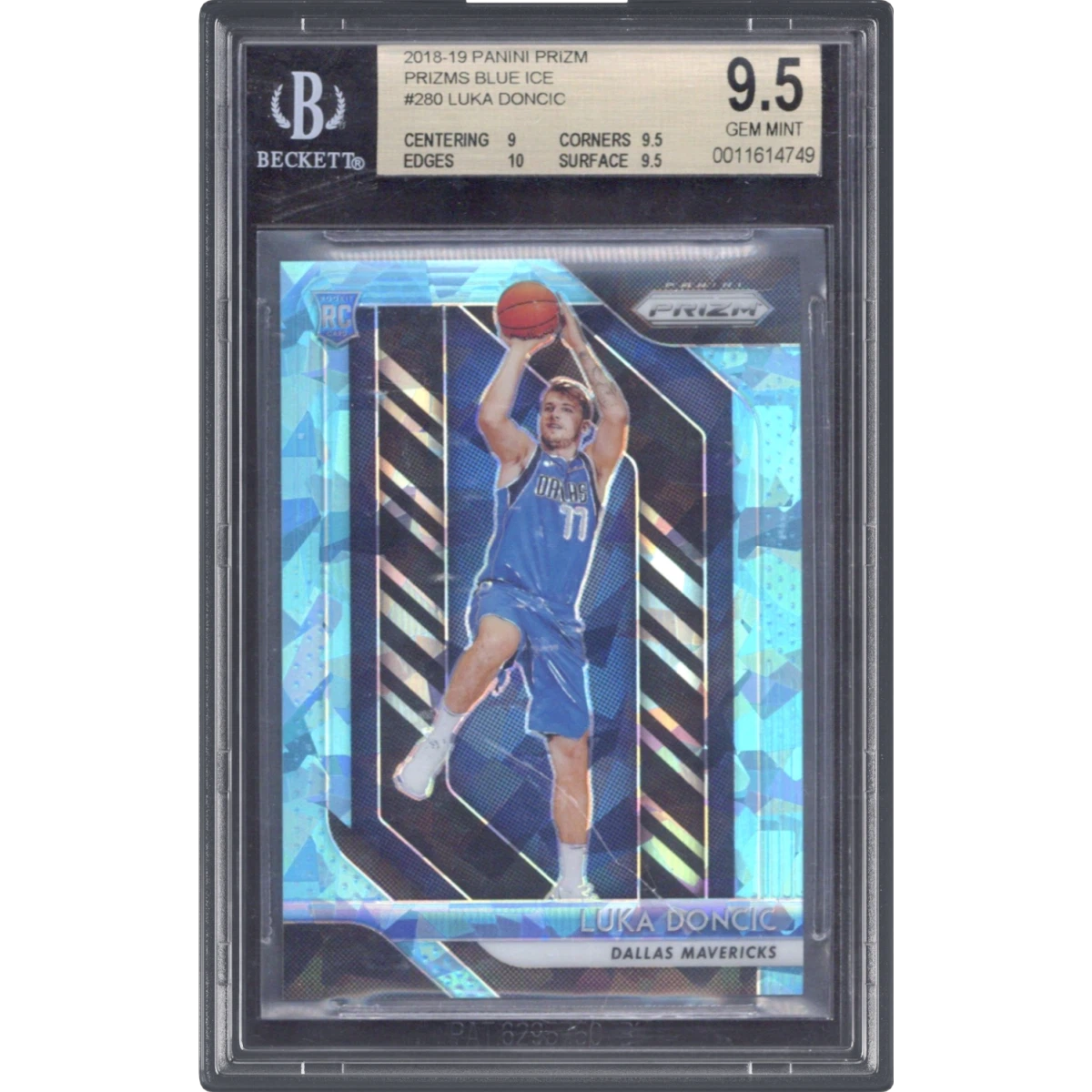 2018 Panini Prizm #280 Luka Doncic - Blue Ice, BGS 9.5