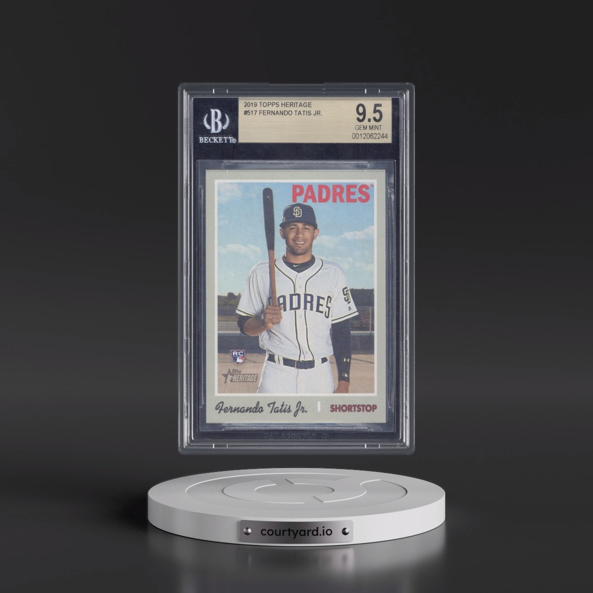 2019 Topps Heritage Fernando Tatis Jr. #517 BGS 9.5