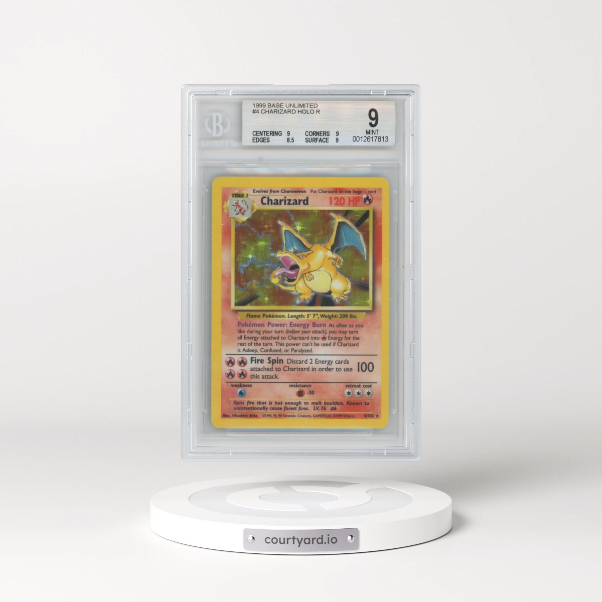 1999 Base Set #4 Charizard - Holo (BGS 9 MINT)