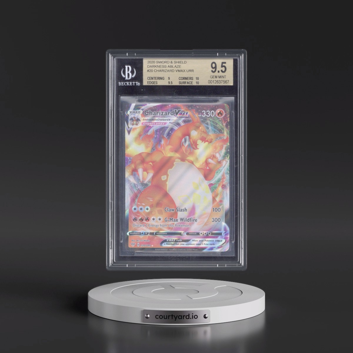 2020 Darkness Ablaze #020 Charizard VMAX - Holo (BGS 9.5 GEM MINT)