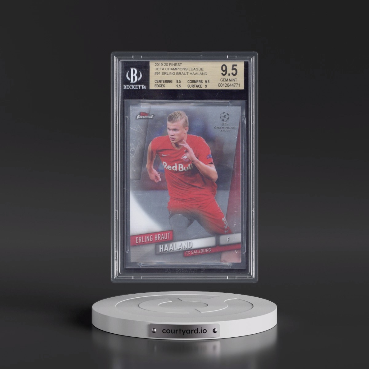 2019 Finest UEFA Champions League Erling Braut Haaland #91 BGS 9.5