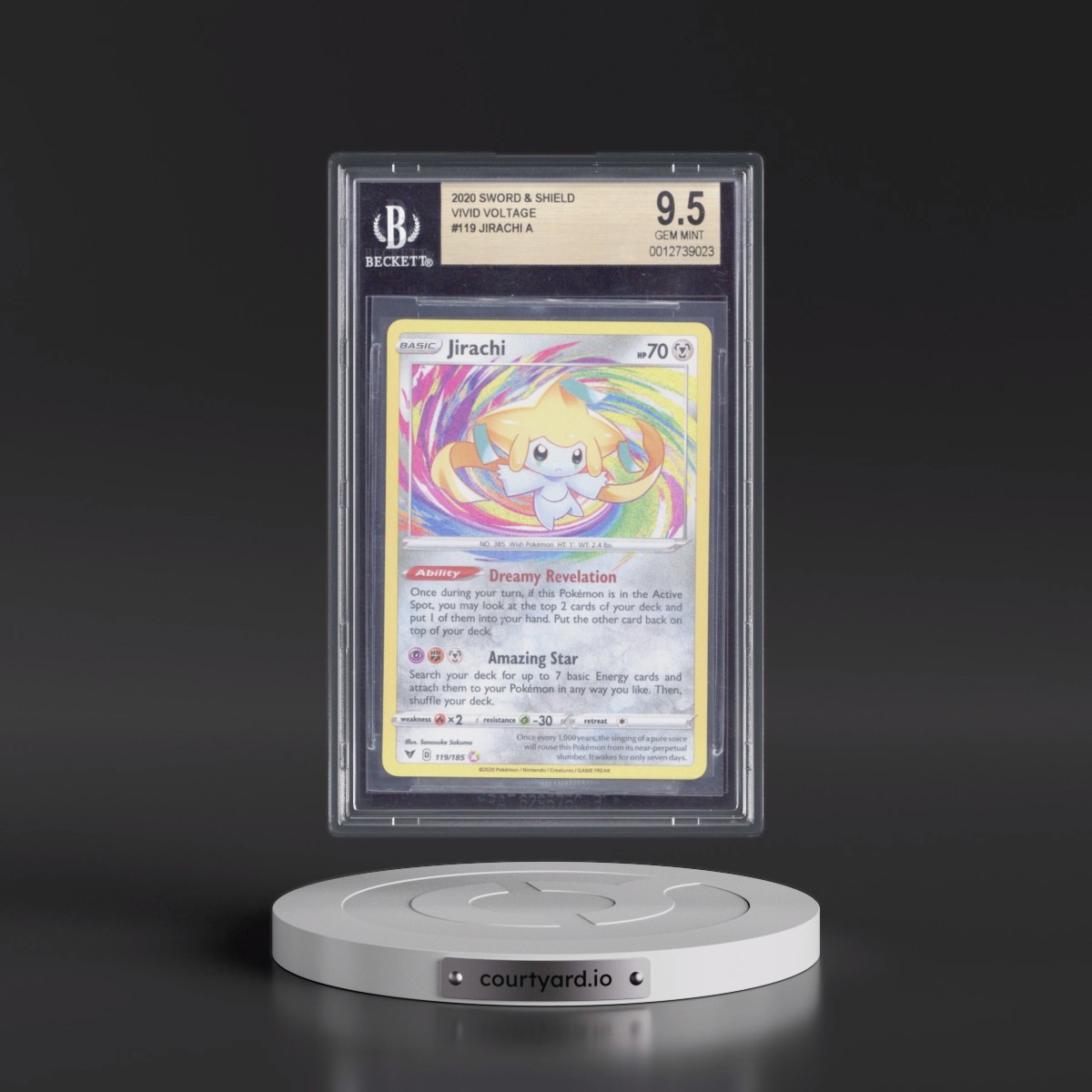 2020 Vivid Voltage #119 Jirachi - Amazing Rare Holo (BGS 9.5 GEM MINT)
