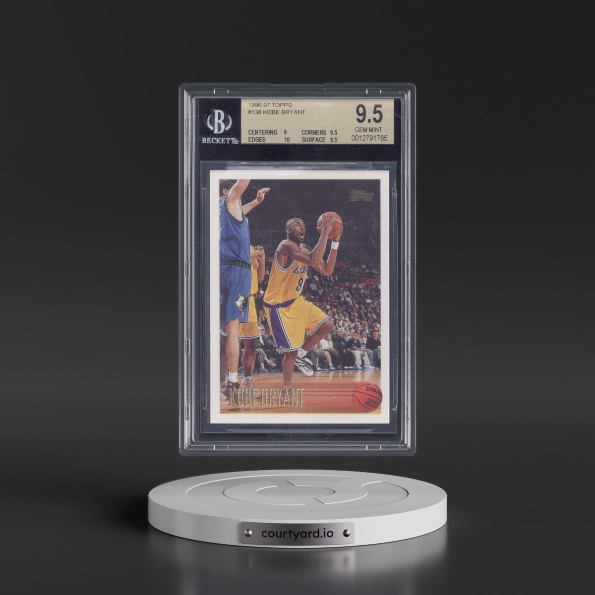 1996 Topps Kobe Bryant #138 BGS 9.5