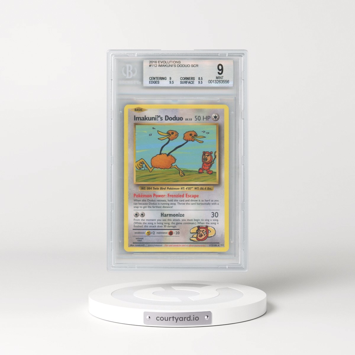 2016 Evolutions #112 Imakuni?'s Doduo - Secret Rare (BGS 9 MINT)
