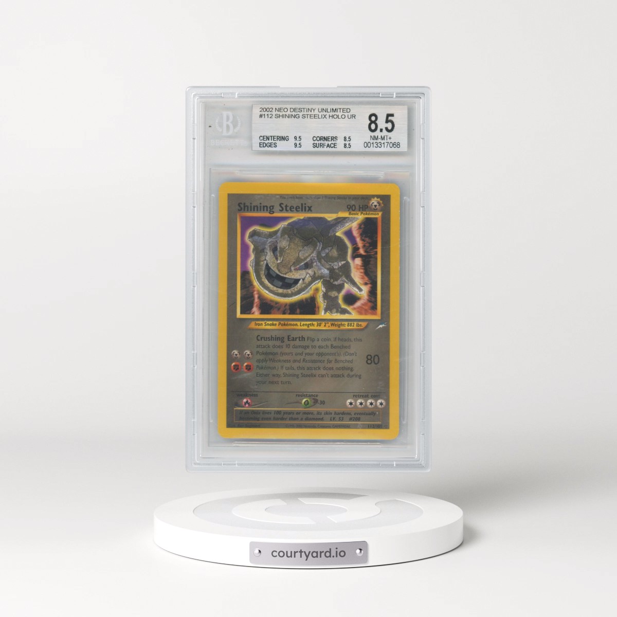 2002 Neo Destiny #112 Shining Steelix - Holo (BGS 8.5 NM-MT+)