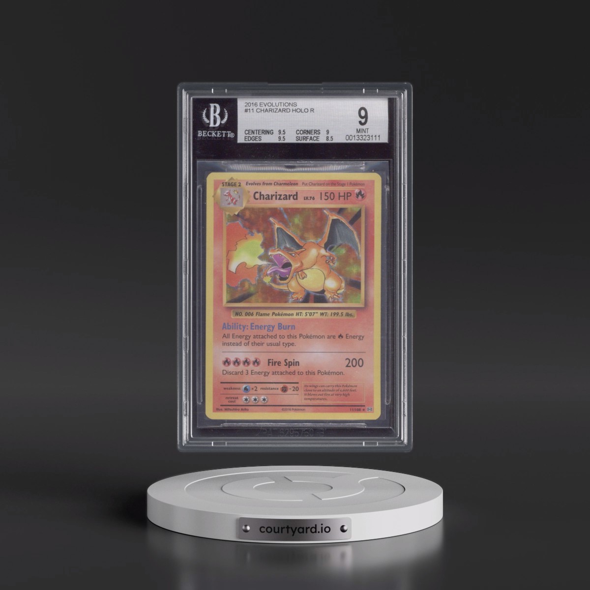 2016 Evolutions #11 Charizard - Holo (BGS 9 MINT)