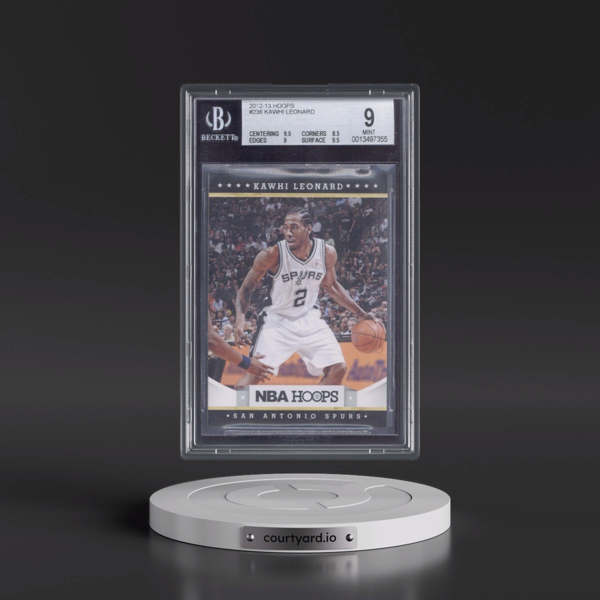 2012 Panini Hoops #236 Kawhi Leonard (BGS 9 MINT)