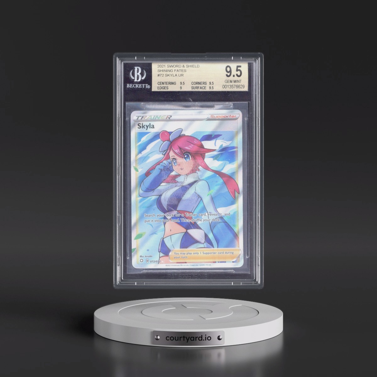 2021 Shining Fates #072 Skyla - Ultra Rare Holo (BGS 9.5 GEM MINT)