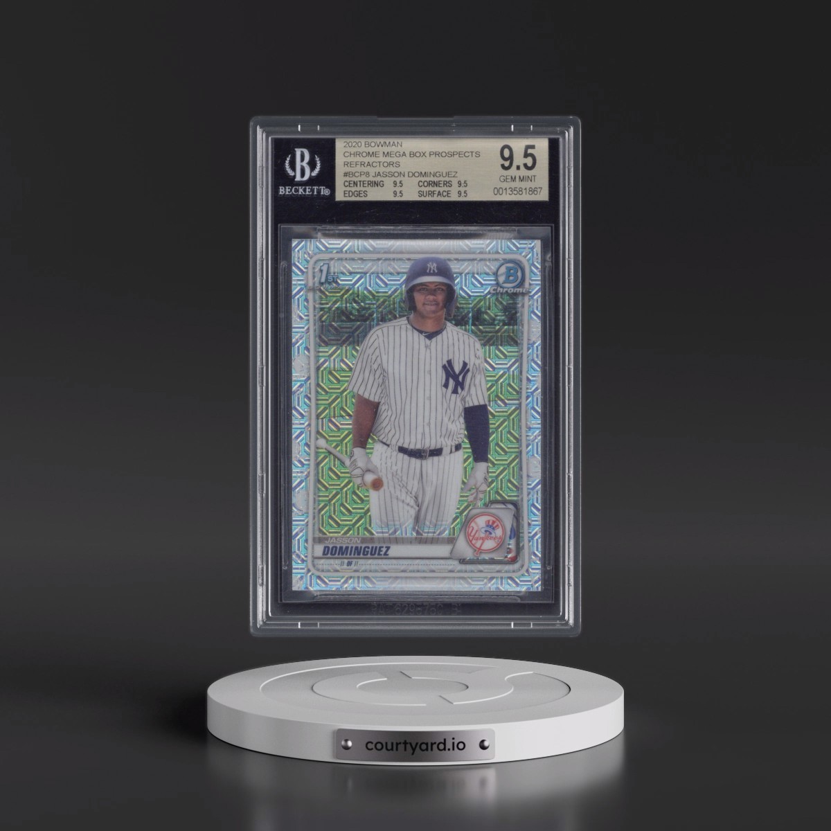 2020 Bowman Chrome Mega Box #BCP8 Jasson Dominguez (BGS 9.5 GEM MINT)