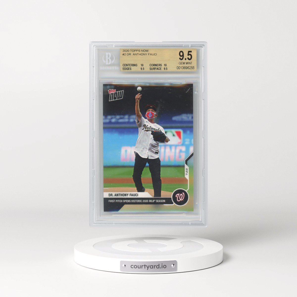 2020 Topps Now #2 Dr. Anthony Fauci (BGS 9.5 GEM MINT)