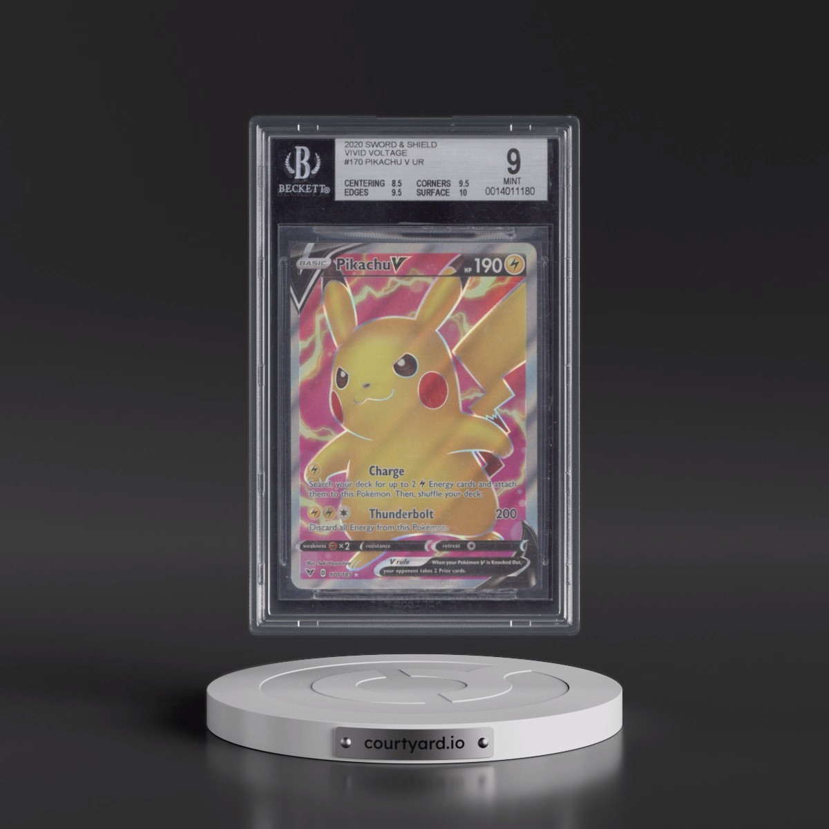 2020 Vivid Voltage #170 Pikachu V - Ultra Rare Holo (BGS 9 MINT)