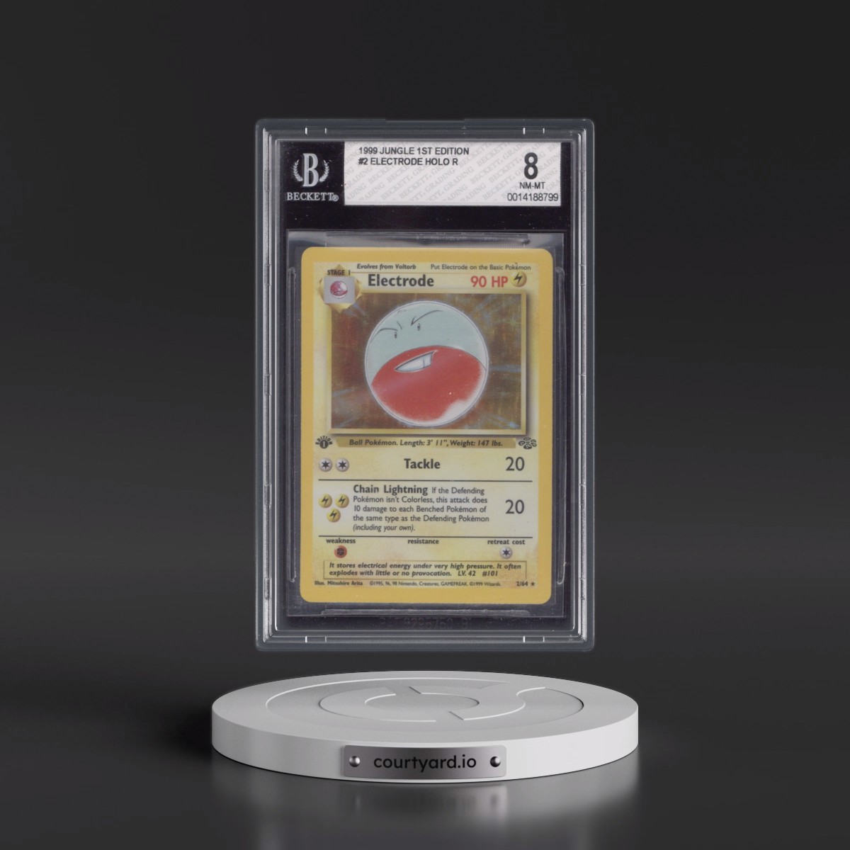 1999 Jungle #2 Electrode - 1st Edition Holo (BGS 8 NM-MT)