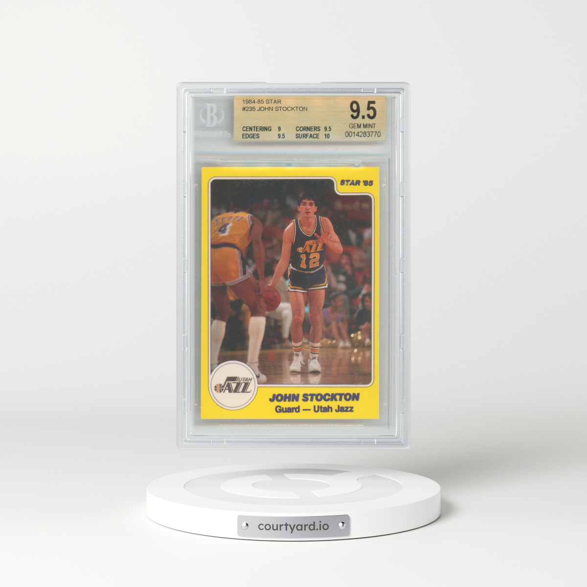 1984 Star #235 John Stockton (BGS 9.5 GEM MINT)