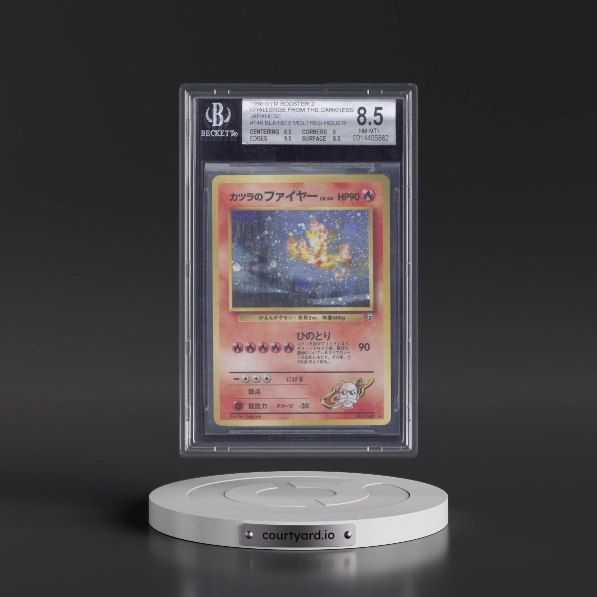 1999 Gym 2: Challenge from the Darkness Blaine's Moltres - Holo #146 BGS 8.5