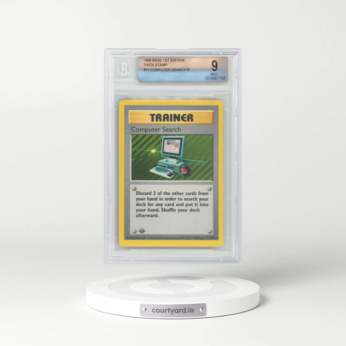 1999 Base Set #71 Computer Search - 1st Edition (BGS 9 MINT)